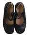 A Black Flats from Dr. Kong in size 9Y for girl. (Back View)
