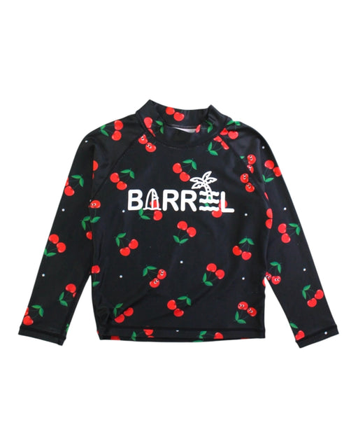 A Black Rash Guards from Barrel in size 2T for girl. (Front View)