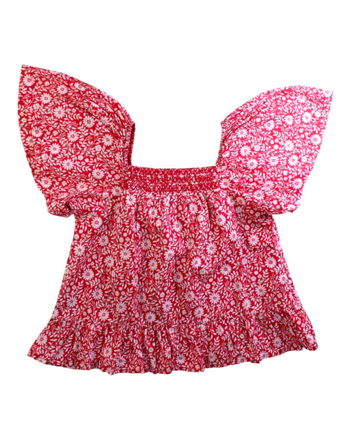 A Red Short Sleeve Tops from Sergent Major in size 6T for girl. (Front View)