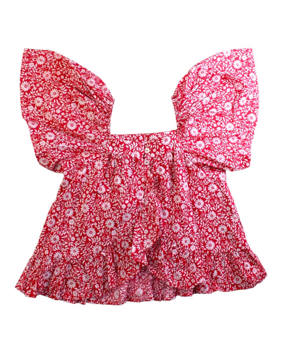 A Red Short Sleeve Tops from Sergent Major in size 6T for girl. (Back View)