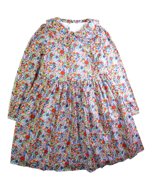A Multicolour Long Sleeve Dresses from Jacadi in size 10Y for girl. (Front View)