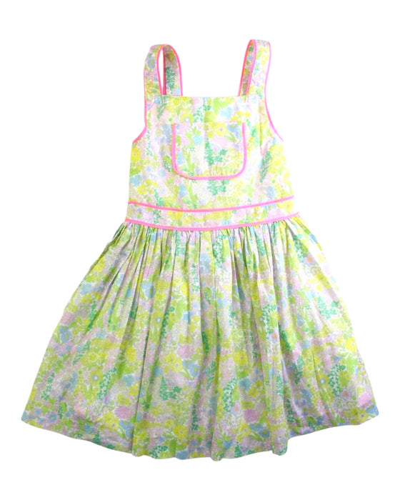 A Multicolour Sleeveless Dresses from Jacadi in size 4T for girl. (Front View)