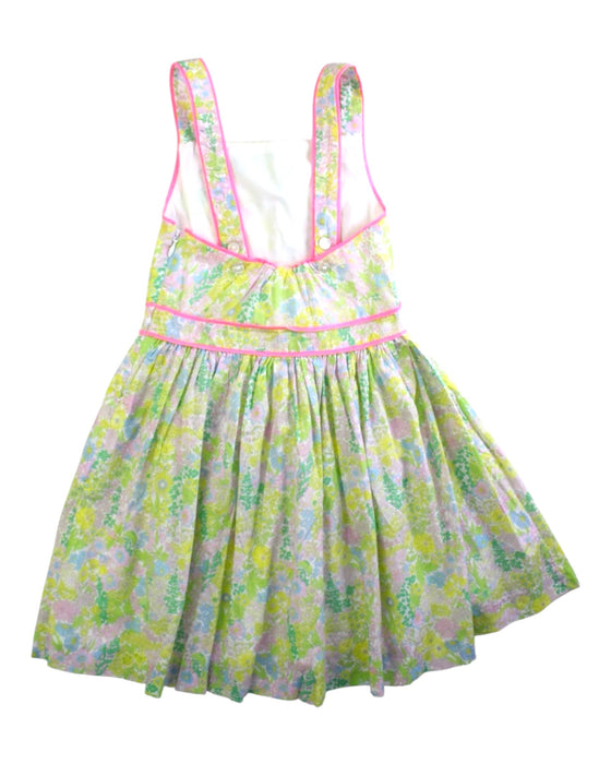 A Multicolour Sleeveless Dresses from Jacadi in size 4T for girl. (Back View)