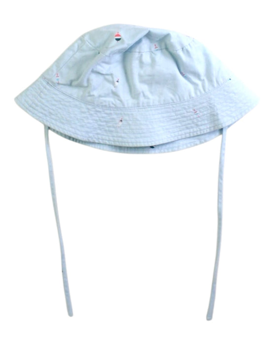 A Blue Sun Hats from Jacadi in size 2T for neutral. (Back View)