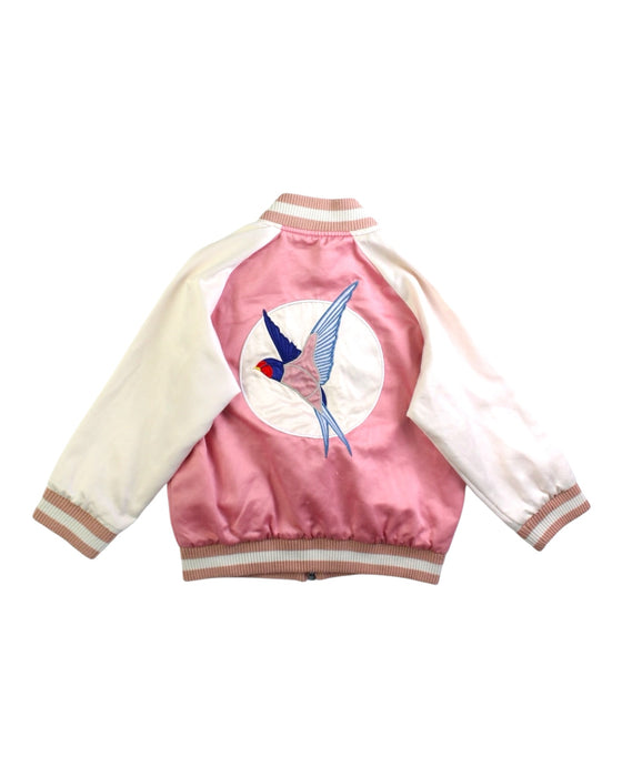 A Pink Lightweight Jackets from Stella McCartney in size 4T for girl. (Back View)