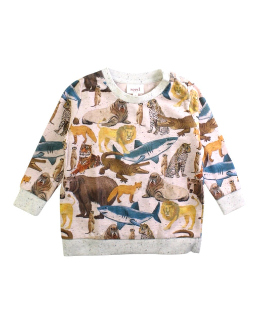 A Multicolour Crewneck Sweatshirts from Seed in size 2T for neutral. (Front View)
