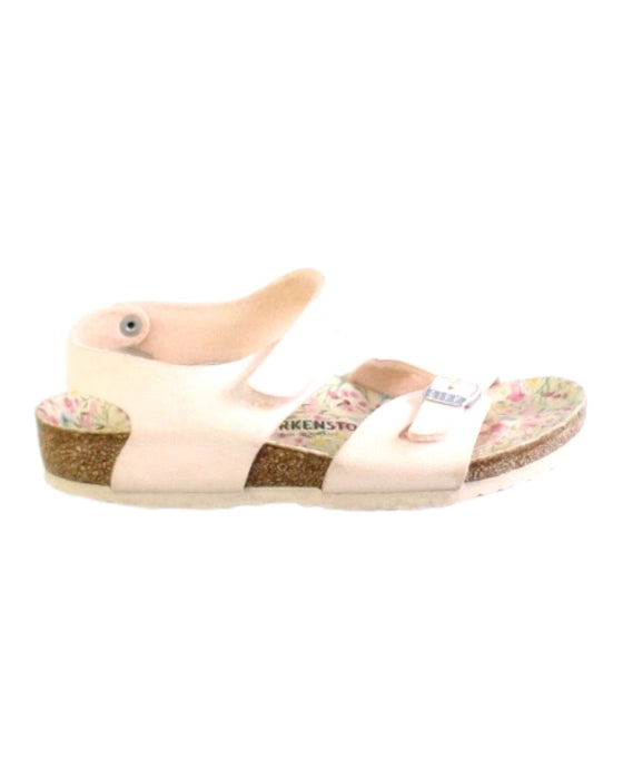 A Beige Sandals from Birkenstock in size 6T for girl. (Front View)