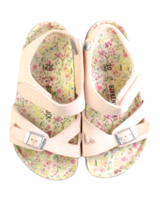 A Beige Sandals from Birkenstock in size 6T for girl. (Back View)