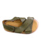 A Green Sandals from Liewood in size 5T for girl. (Front View)
