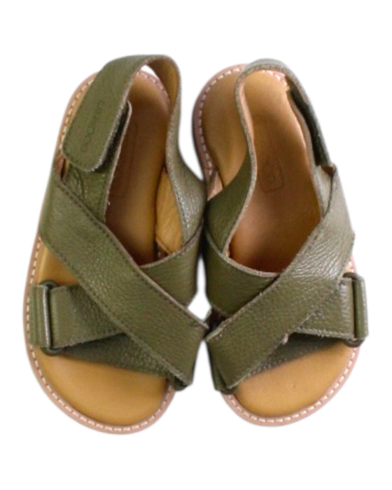 A Green Sandals from Liewood in size 5T for girl. (Back View)
