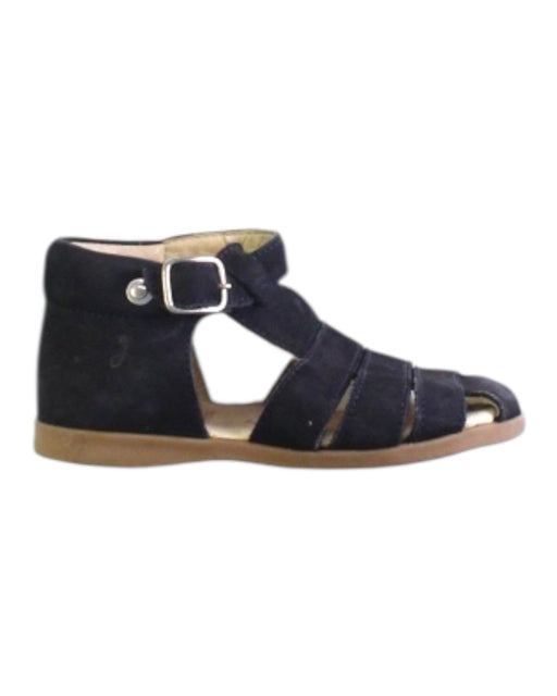 A Black Sandals from Jacadi in size 18-24M for girl. (Front View)