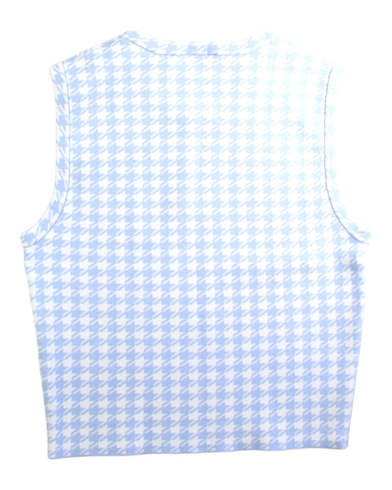 A Blue Sleeveless Tops from Seed in size 14Y for girl. (Back View)