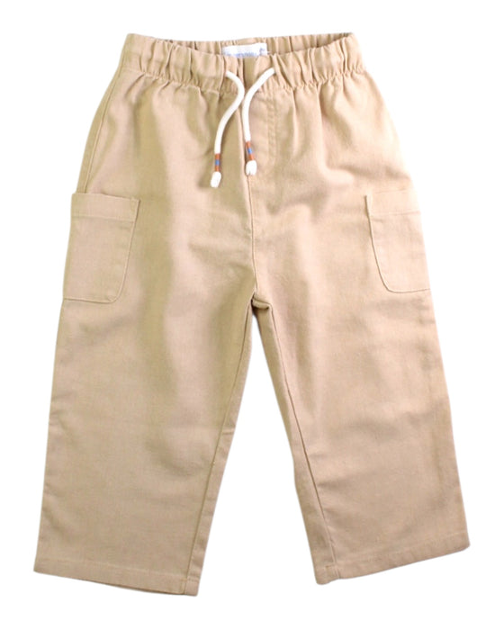 A Beige Casual Pants from Gingersnaps in size 12-18M for boy. (Front View)