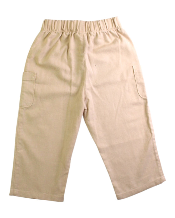 A Beige Casual Pants from Gingersnaps in size 12-18M for boy. (Back View)