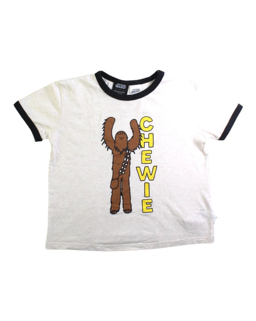 A White Short Sleeve T Shirts from Peter Alexander in size 3T for boy. (Front View)