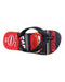 A Red Flip Flops from Havaianas in size 4T for boy. (Front View)