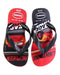 A Red Flip Flops from Havaianas in size 4T for boy. (Back View)