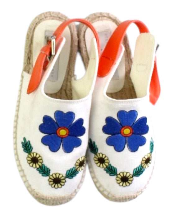A White Espadrilles from Stella McCartney in size 6T for girl. (Back View)