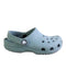 A Grey Slip Ons from Crocs in size 3T for neutral. (Front View)
