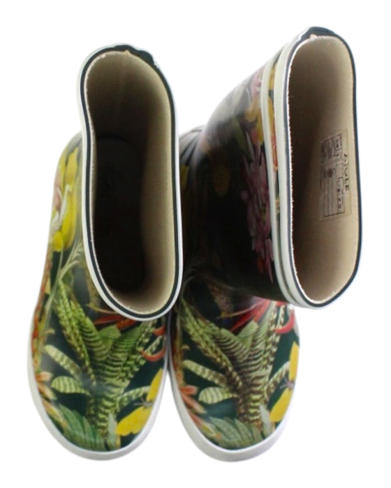 A Multicolor Rain Boots from Aigle in size 5T for girl. (Back View)