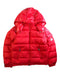 A Red Puffer/Quilted Jackets from Moncler in size 10Y for neutral. (Front View)