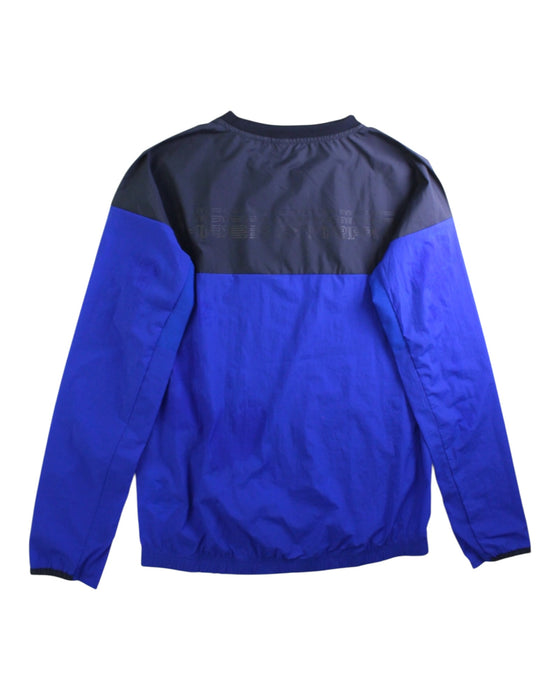 A Blue Crewneck Sweatshirts from Adidas in size 11Y for boy. (Back View)