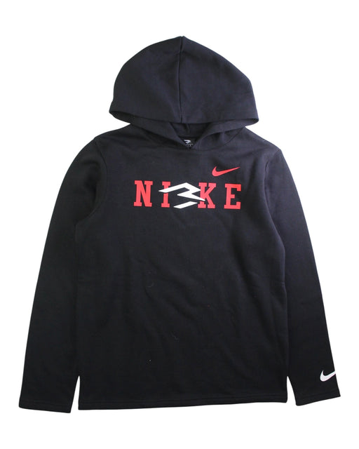 A Black Hooded Sweatshirts from Nike in size 12Y for boy. (Front View)