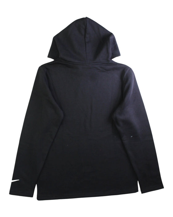 A Black Hooded Sweatshirts from Nike in size 12Y for boy. (Back View)