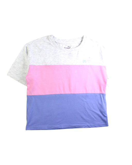 A Pink Short Sleeve T Shirts from Puma in size 8Y for girl. (Front View)