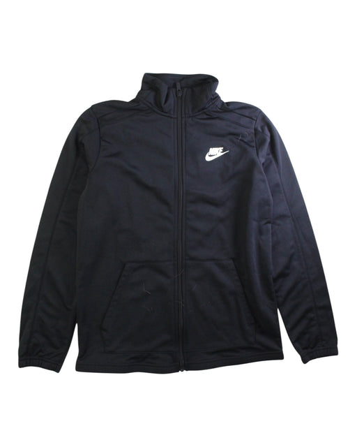 A Black Lightweight Jackets from Nike in size 12Y for boy. (Front View)