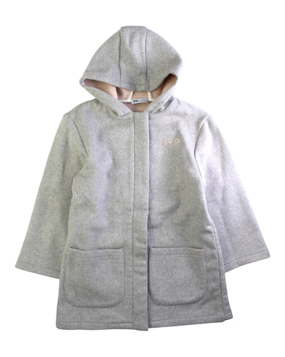 A Grey Coats from I Pinco Pallino in size 8Y for girl. (Front View)
