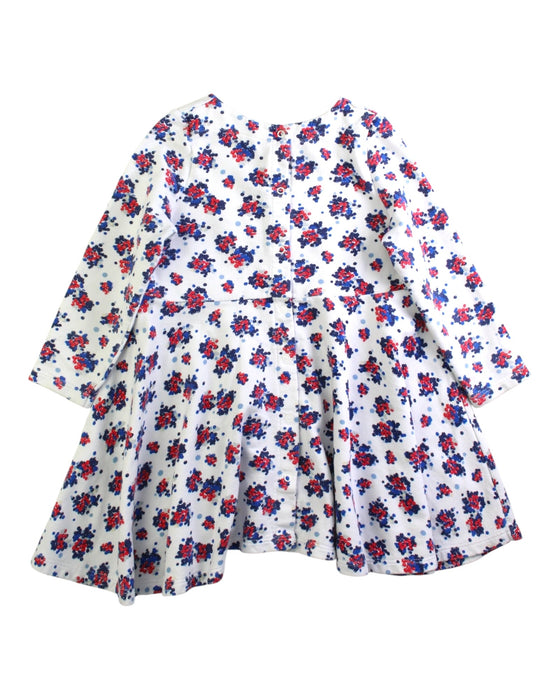 A White Long Sleeve Dresses from Petit Bateau in size 3T for girl. (Back View)
