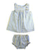 A Blue Shorts Sets from Nanos in size 6-12M for girl. (Front View)