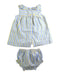A Blue Shorts Sets from Nanos in size 6-12M for girl. (Back View)