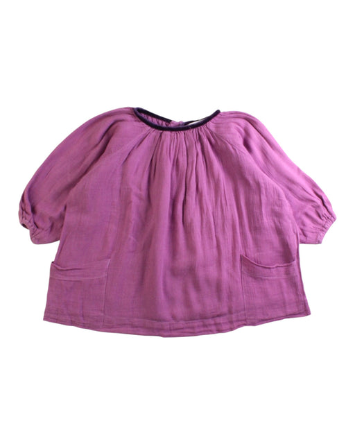 A Purple Long Sleeve Tops from Caramel Baby & Child in size 6-12M for girl. (Front View)