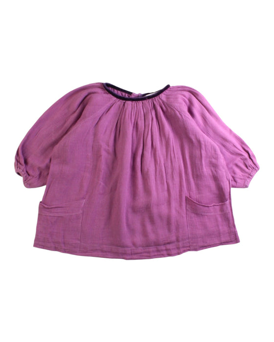 A Purple Long Sleeve Tops from Caramel Baby & Child in size 6-12M for girl. (Front View)