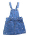 A Blue Overall Dresses from Seed in size 3T for girl. (Front View)