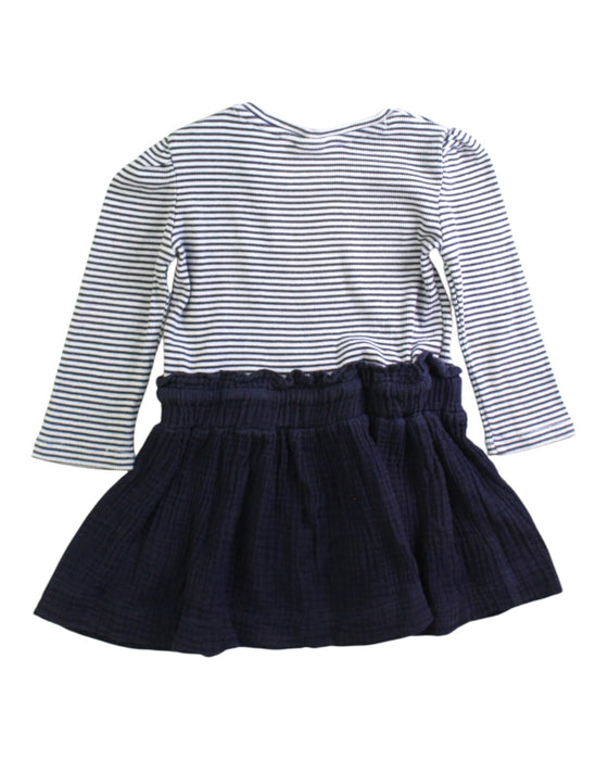 A Navy Dress Sets from Seed in size 18-24M for girl. (Back View)