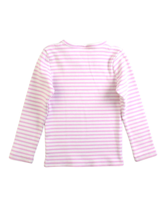 A Pink Long Sleeve Tops from Seed in size 2T for girl. (Back View)