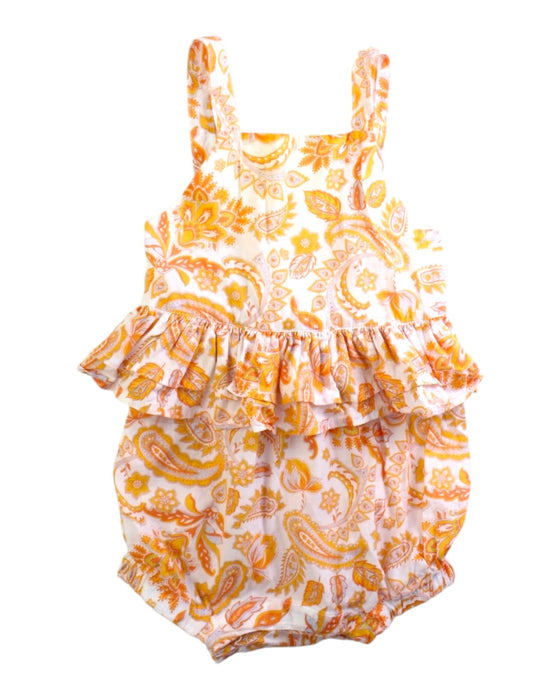 A White Sleeveless Rompers from Seed in size 18-24M for girl. (Front View)