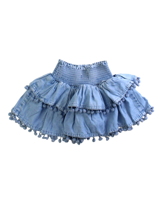 A Blue Short Skirts from Seed in size 2T for girl. (Back View)