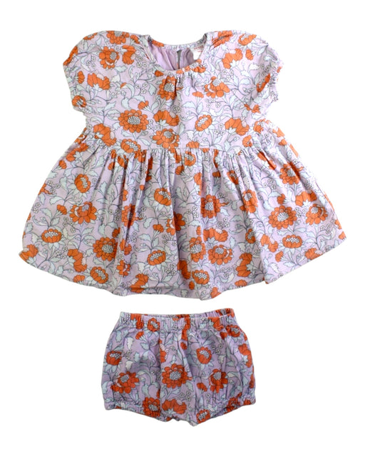A Orange Skirt Sets from Seed in size 6-12M for girl. (Front View)