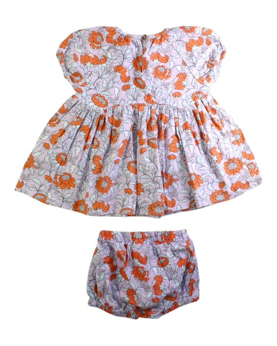 A Orange Skirt Sets from Seed in size 6-12M for girl. (Back View)