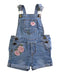 A Blue Overall Shorts from Hudson in size 6-12M for girl. (Front View)
