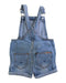 A Blue Overall Shorts from Hudson in size 6-12M for girl. (Back View)