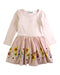 A Pink Long Sleeve Dresses from Molo in size 12-18M for girl. (Front View)