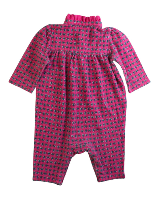 A Pink Long Sleeve Rompers from Ralph Lauren in size 0-3M for girl. (Back View)