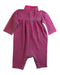 A Pink Long Sleeve Rompers from Ralph Lauren in size 0-3M for girl. (Back View)