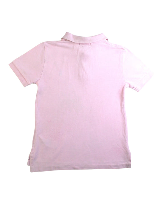 A Pink Short Sleeve Polos from Polo Ralph Lauren in size 5T for boy. (Back View)