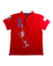 A Red Short Sleeve Polos from Shanghai Tang in size 6T for boy. (Front View)